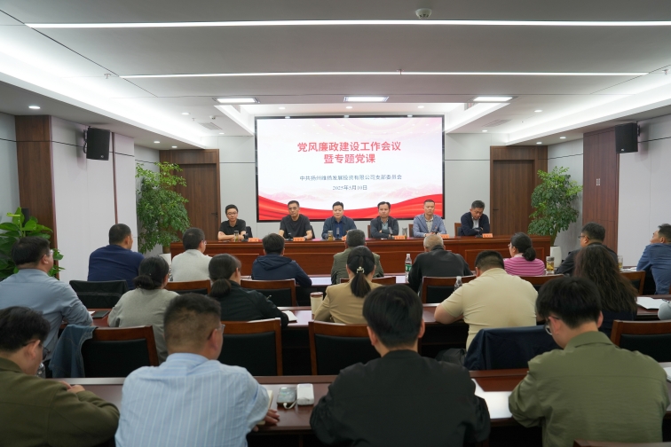 維揚發(fā)投召開黨風廉政建設工作會議暨專題黨課